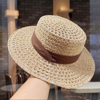 Estilo de dinheiro antigo retro oco tecido grama retro estilo britânico senhoras verão beira-mar protetor solar pára-sol