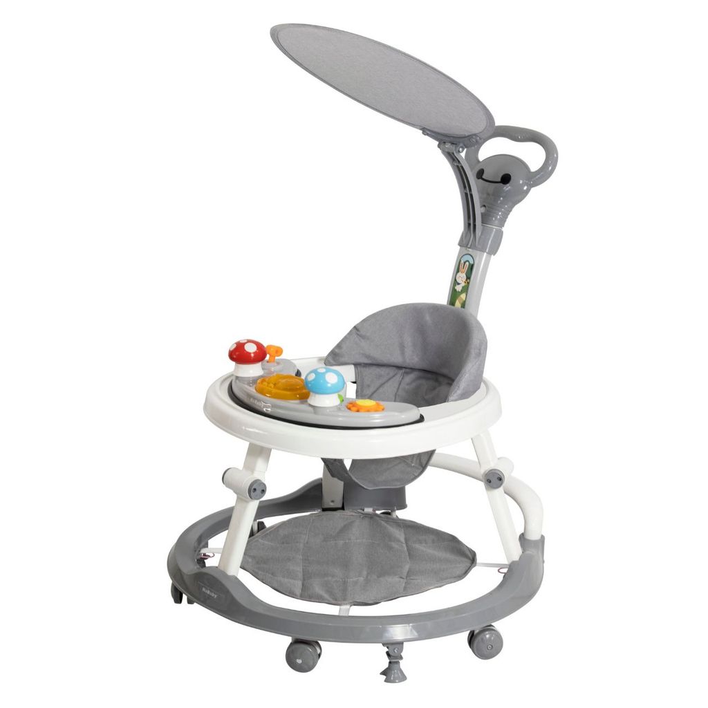 Andador Infantil Para Bebê Com Capota e Brinquedo Musical - Kababy