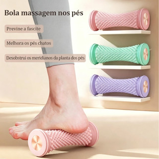 Rolo De Massagem Massageador De Pés , Bola De Ioga , Fáscia Plantar , Cuidados De Relaxamento Muscular , Manual De Plást