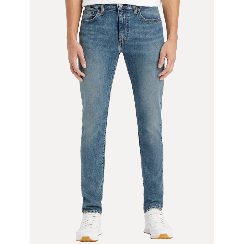 Calça Levis Jeans Masculina 510 Skinny Stretch Washed Azul Médio