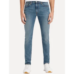 Calça Levis Jeans Masculina 510 Skinny Stretch Washed Azul Médio
