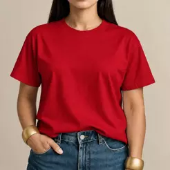 Camiseta Feminina 100% Algodão Lisa Premium Casual Dia a Dia Trabalho Gym Moda Conforto