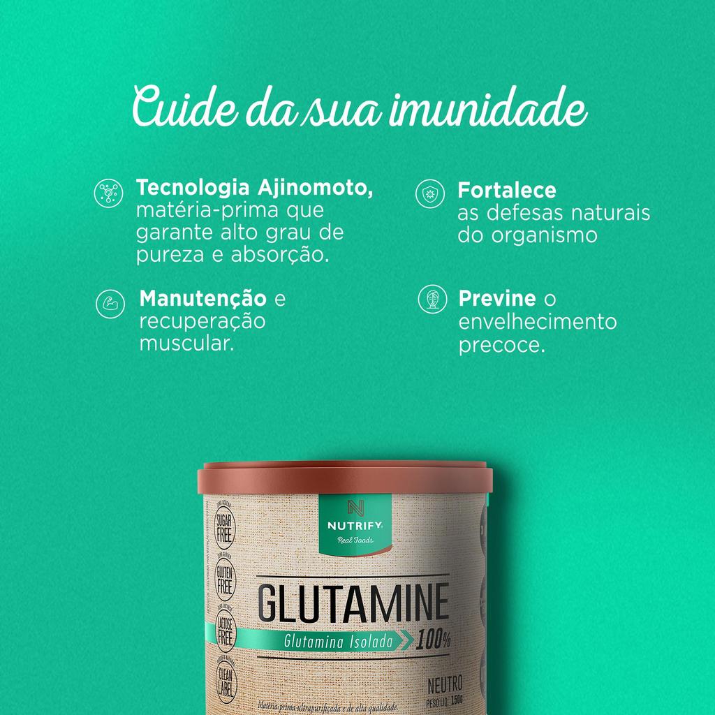 Glutamina em Pó Glutamine Nutrify 150g · foto 2