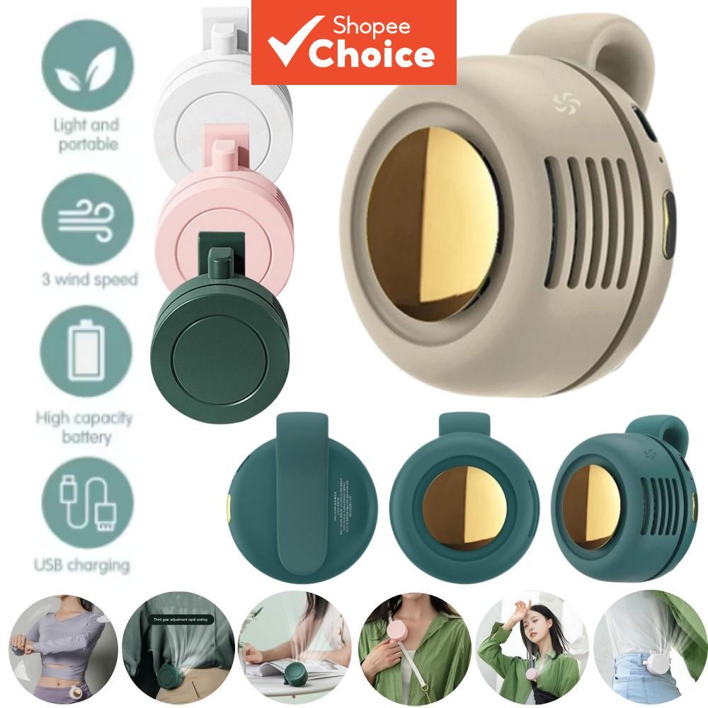 Ventilador Portátil Recarregável Cintura Mini Clipe Resfriamento De Ar Para Caminhadas Ao Livre Trabalho Casa Refrigerad