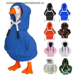 exten 6.5 Polegada Roupas De Ganso De Mesa Hoodies Mini Varanda Traje Capuz Ajustável Magnético Estátua Porta-Chaves Dec