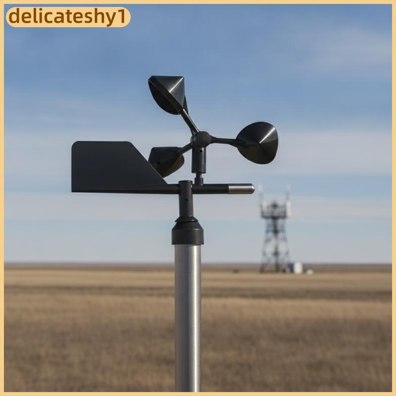 DELIC ABS Anemômetro De 3 Xícaras , Direção Do Vento E Sensor De Monitoramento De Velocidade BR