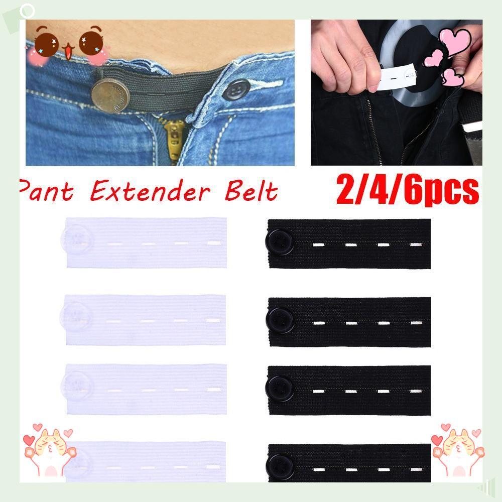 2/4/6 Pcs Cinto Extensor De Calça Jeans Acessórios De Vestuário Calças Botão De Maternidade