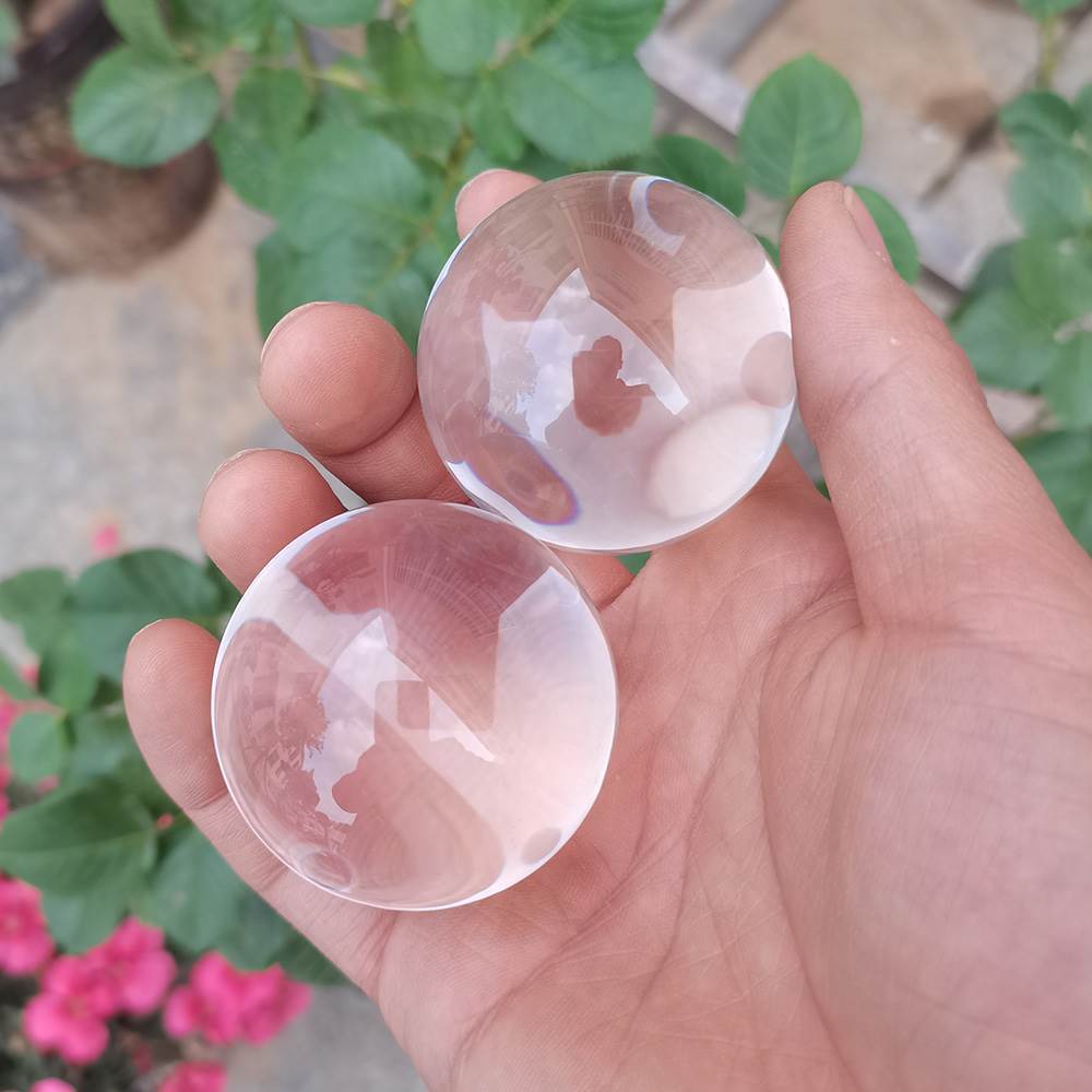 Bola de cristal branco cuidados de saúde handebol Fitness aperto de mão jogar branco transparente mão exercício ornament