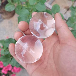 Bola de cristal branco cuidados de saúde handebol Fitness aperto de mão jogar branco transparente mão exercício ornament