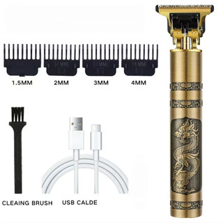 Máquina de Cortar  Cabelo e Barba Masculina, Barbeador Elétrico e Aparador Profissional
