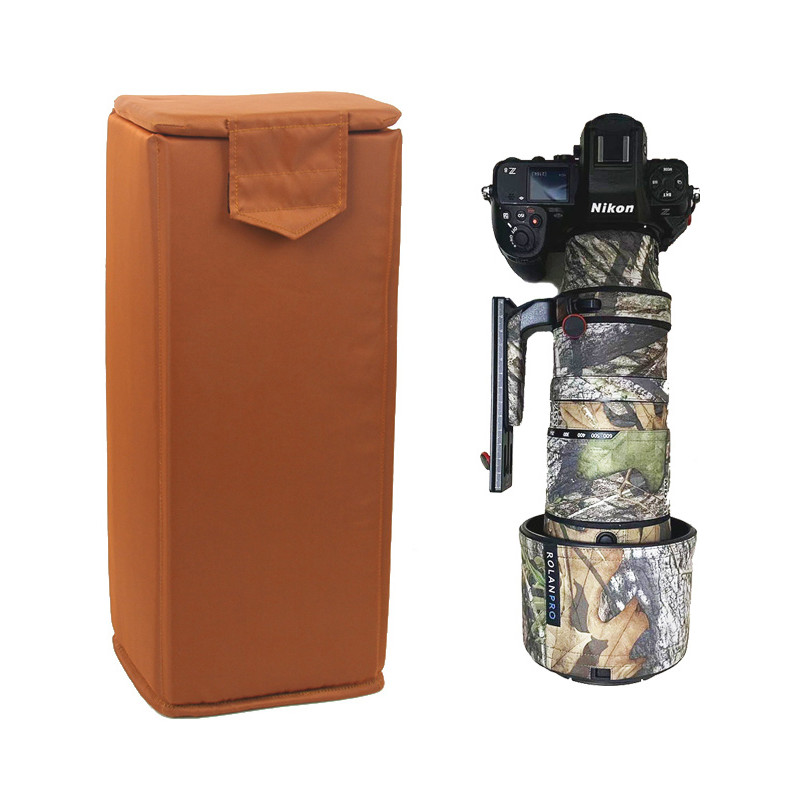 Grande lente longa câmera armazenamento protetor caso forro quadrado saco Digital Micro SLR barril à prova de choque