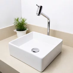Cuba de Apoio Banheiro em Louça Cerâmica 51cm Íris - Branco