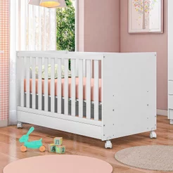 Berço Mini Cama Doce Sonho Branco Branco