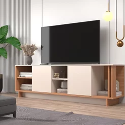 Rack para TV até 60 Polegadas 180cm Los Angeles Marrom