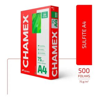 PAPEL SULFITE SUSTENTÁVEL CHAMEX A4 75G 210X297MM 500 FOLHAS