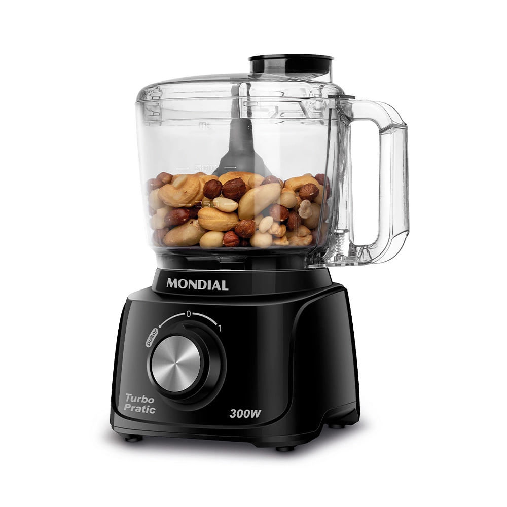 Mini Processador Mondial Turbo Pratic MP-16-B Preto - 220V · foto 2