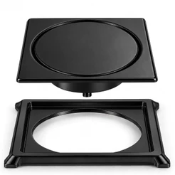 RALO CLICK QUADRADO 10X10 PRETO + PORTA GRELHA