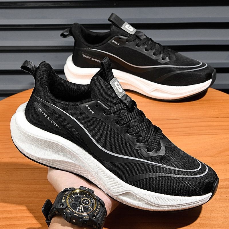 2025 verão confortável respirável antiderrapante sapatos esportivos masculinos malha de sola macia na moda sapatos casua