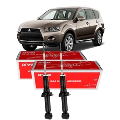 PAR AMORTECEDOR TRASEIRO MITSUBISHI OUTLANDER 2006 ATÉ 2013 NEW OUTLANDER 2014 ATÉ 2022 KAYABA