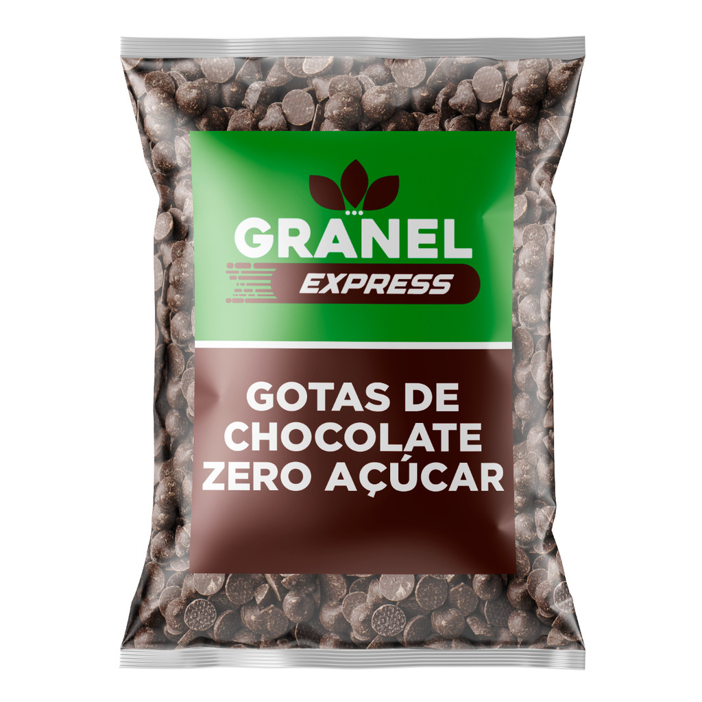 Gotas de Chocolate 70% Zero Açúcar - 250g - Granel Express em Oferta na Shopee