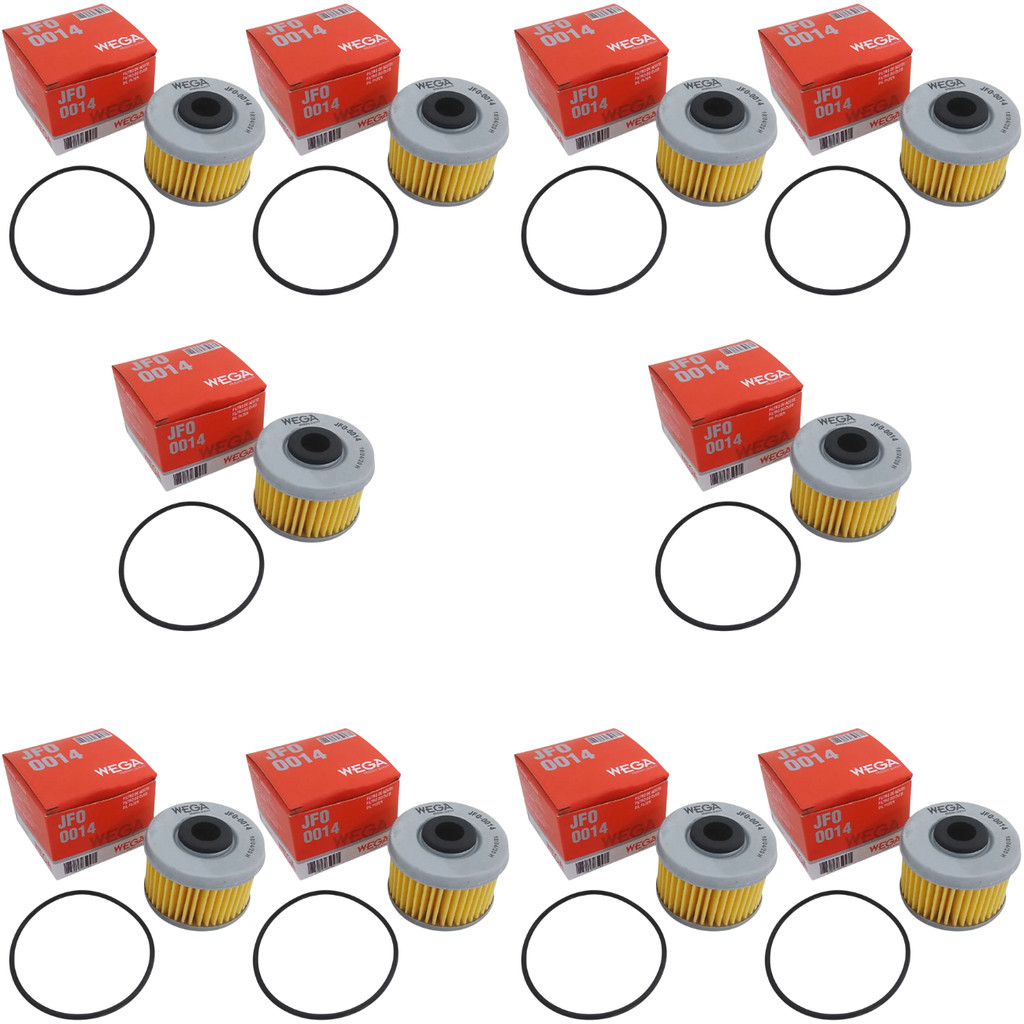 Kit 10 Filtro de Óleo Refil Wega JFO0014 Twister Tornado XRE 300 CB 300 Falcon Sahara Fourtrax	 em Oferta na Shopee