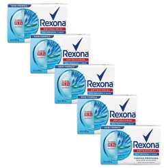 Kit 5 Sabonetes em Barra Antibacterial Limpeza Profunda Rexona Cartucho 84g