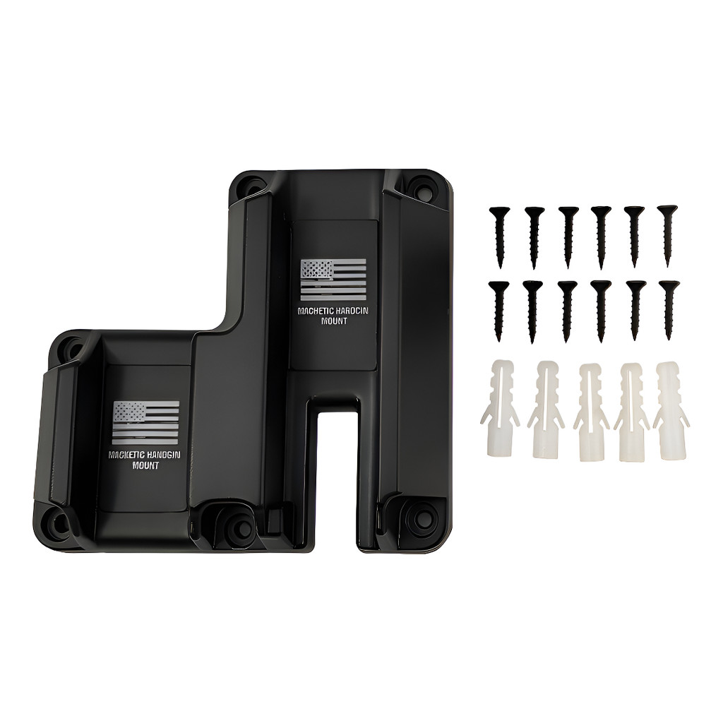 Suporte Magnético Duplo Pistola 6kg Preto C/ Porta Carregado