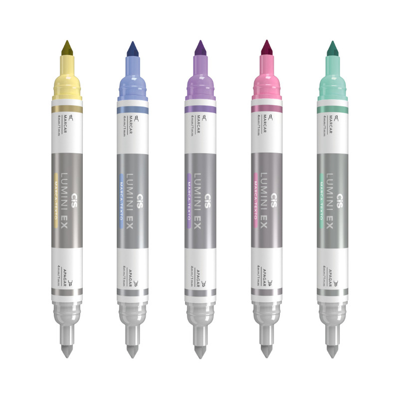 Marca-Texto Apagável Cis Lumini EX em Oferta na Shopee