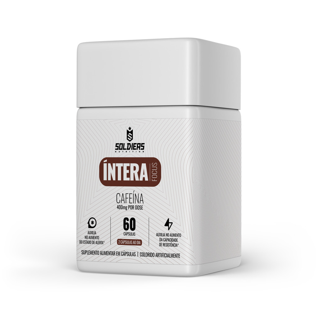 Termogênico Cafeína Íntera Focus  Energia e Concentração em Cápsulas - Soldiers Nutrition em Oferta na Shopee