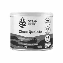 Zinco Quelato - 60 Cápsulas - Ocean Drop