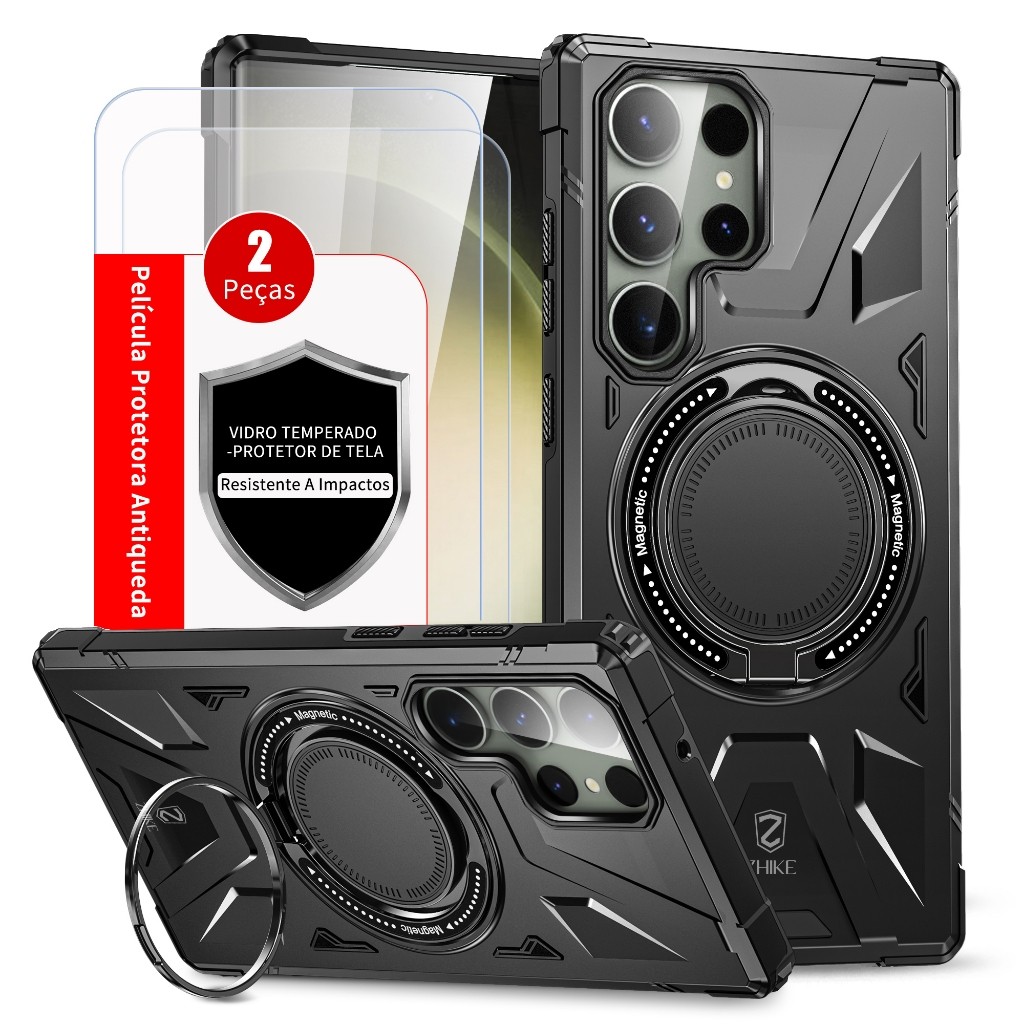 Capa Capinha Celular Case Compativel Com Samsung Ultra S24 S25 Plus S23 FE Protetora Forte E À Prova De Choq em Oferta na Shopee