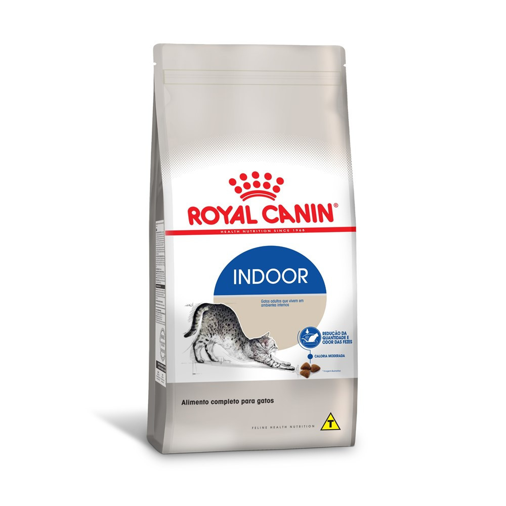 Ração Seca Indoor para Gatos Adultos Royal Canin 1,5Kg em Oferta na Shopee