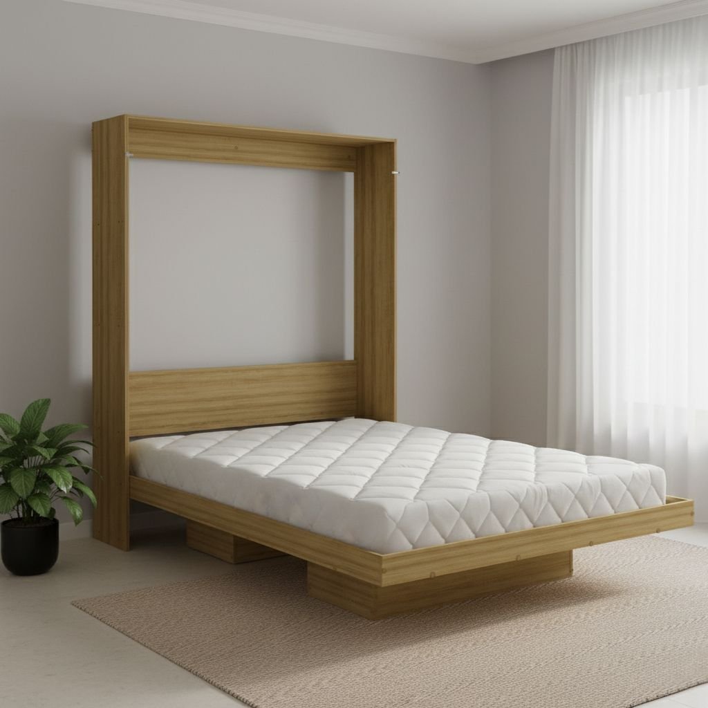 Cama Articulada de Casal com 2 Nichos CM8016 Amendoa em Oferta na Shopee
