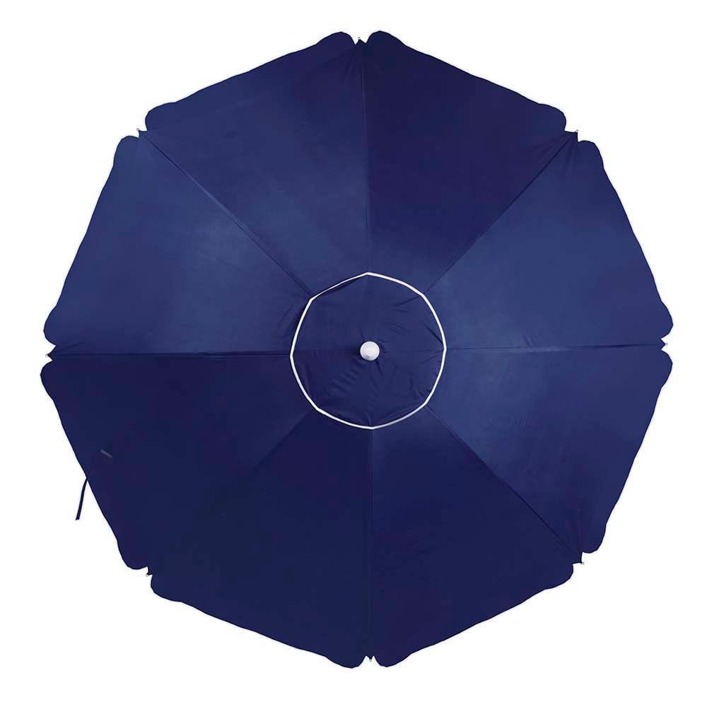 Guarda-Sol Alumínio 2,60m Azul em Oferta na Shopee