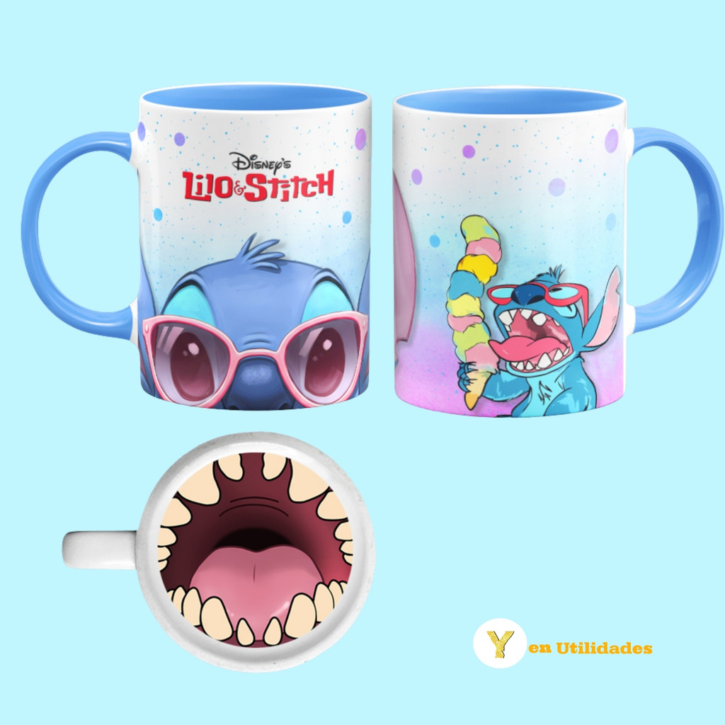CANECA BOCAO PERSONAGENS LILO E STITCH, ANGEL