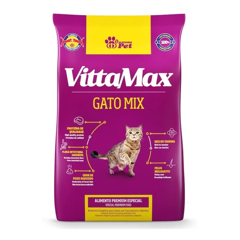 Ração Premium Especial Vittamax Gato Mix 1 Kg - Matsuda Pet
