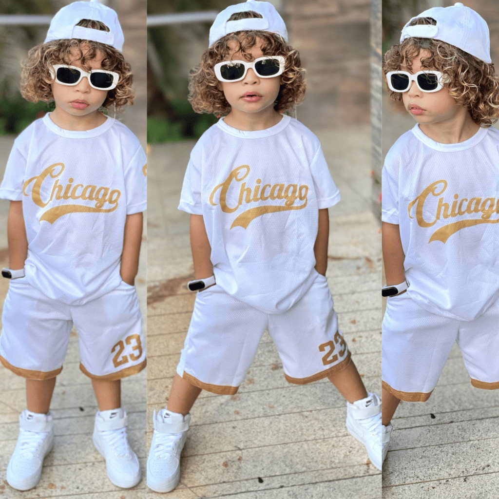 Conjunto Infantil Masculino - Bermuda + Camiseta Lançamento Fim de ano 2025 em Oferta na Shopee