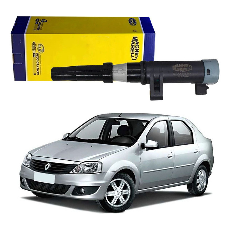 Bobina Ignição Marelli Renault Logan 1.6 16v K4m 2007 A 2013