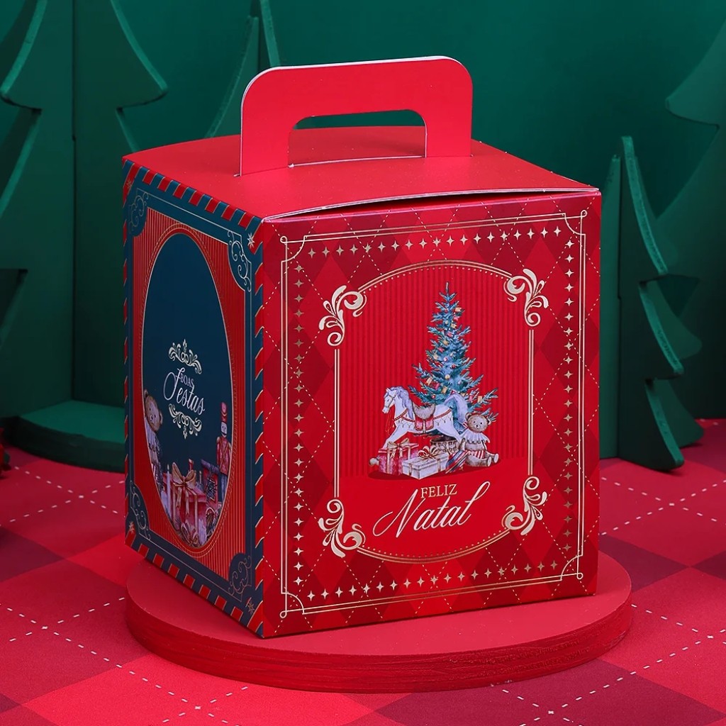 20 CAIXA PARA PANETONE FECHADA 400/500G TRADIÇÃO 5296 ( JANGO NATAL 2025 )