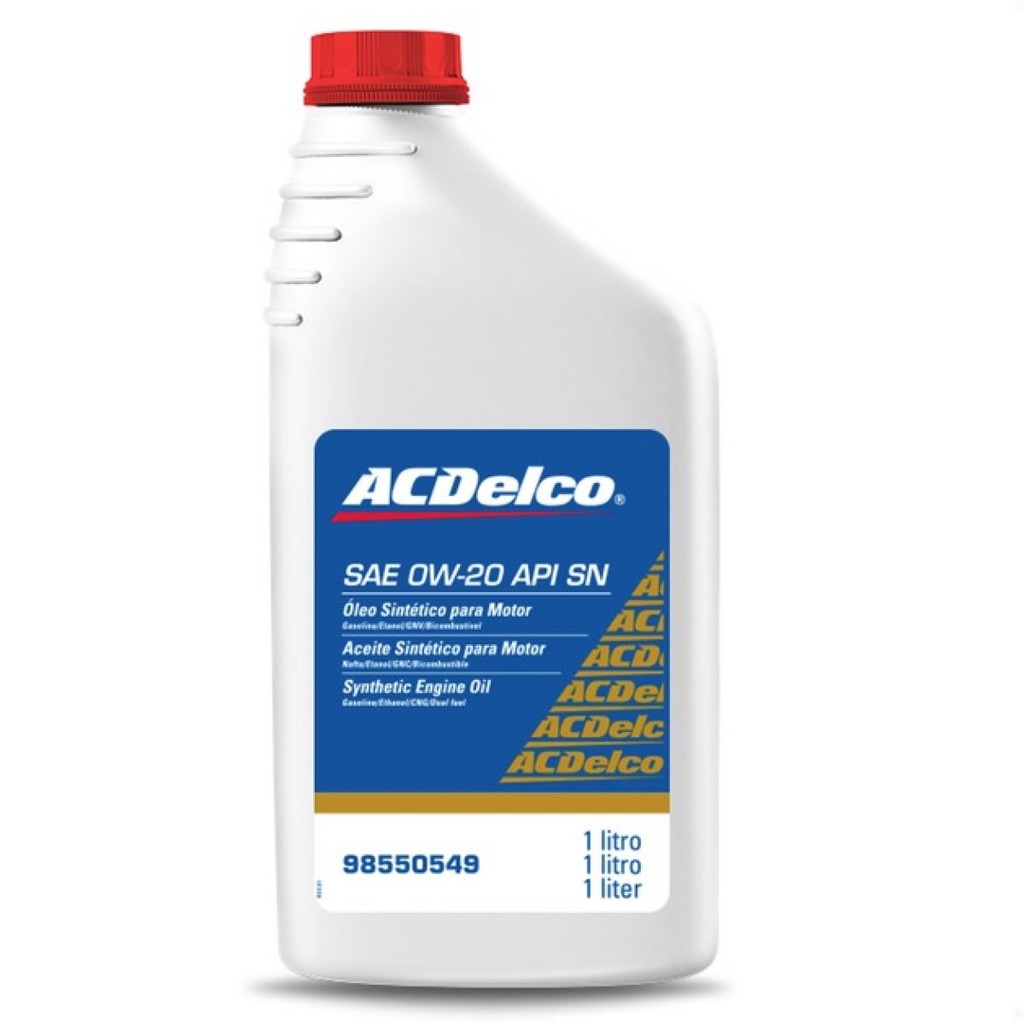 Óleo sintético motor SAE 0W20 API SN ACDelco 98550549