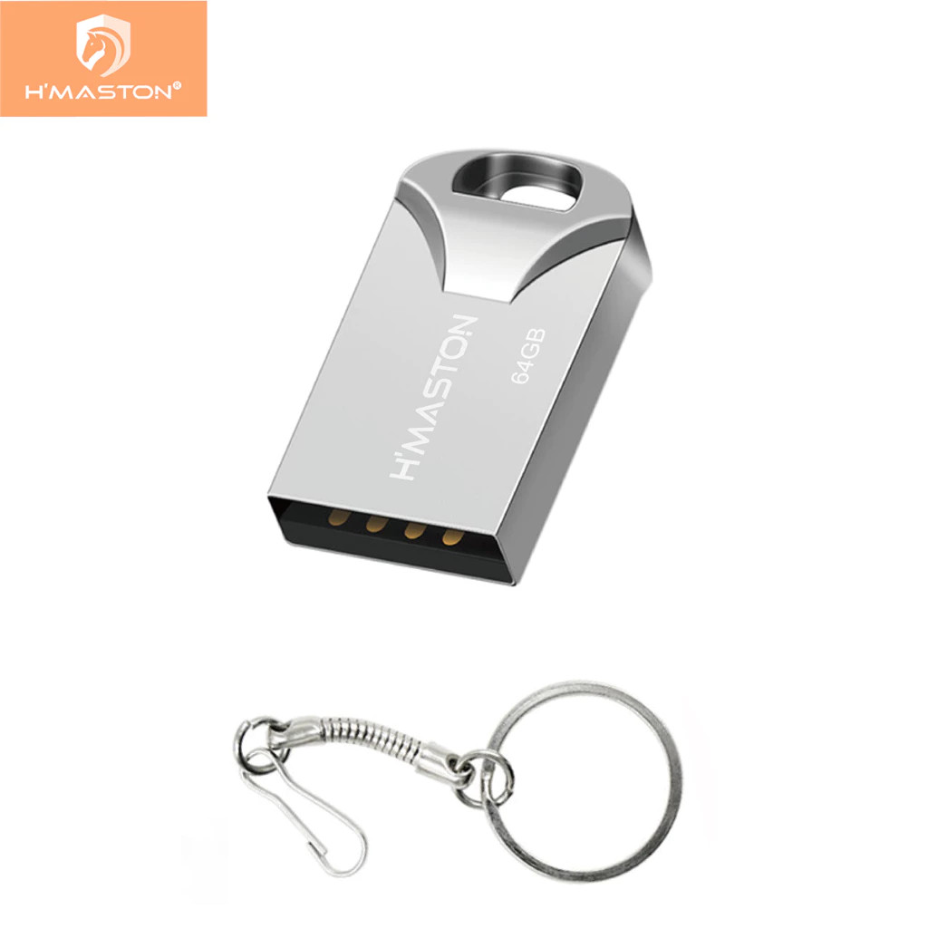 H'Maston Pen drive USB  Mini Metal USB 2.0 4GB 8GB 16GB 32GB 64GB 128GB Memory Stick Pen Disco de dados