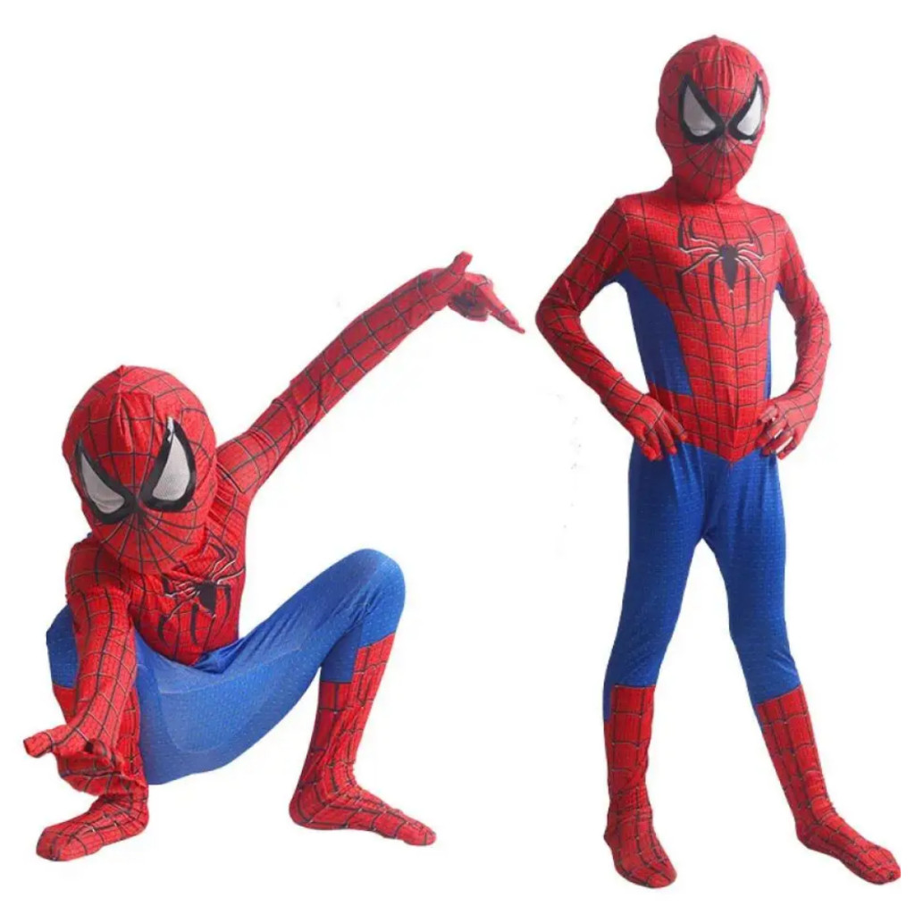 Fantasia Do Homem Aranha Infantil Macacão Spiderman Realista fantasia Super Heróis Marvel Luxo Aranha Peter Parker