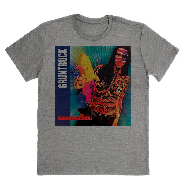 Camiseta Algodao Gruntruck Push Banda de Rock Grunge Seattle Unissex