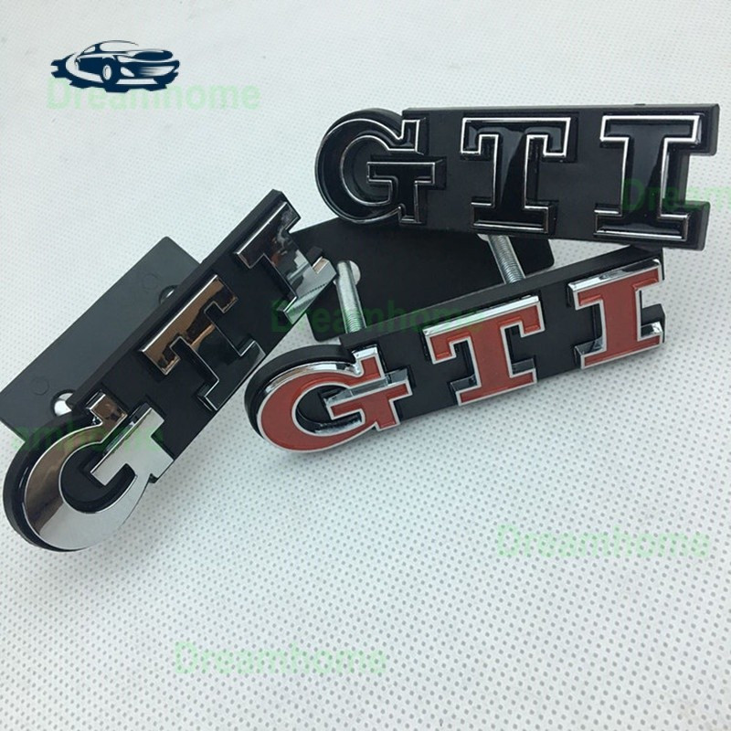 Emblema Frontal Volkswagen Gti aplicável ao Volkswagen Polo Golf 6 e Gti de 7ª geração, Emblema Personalizado para Modif