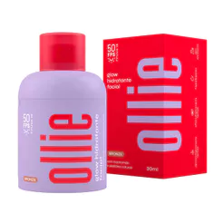Glow Hidratante Facial Ollie FPS 50 Bronze 30ml