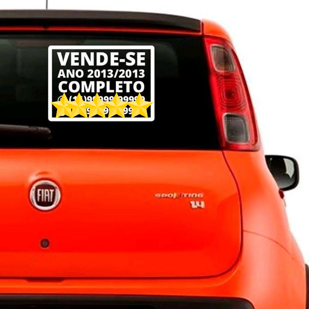 Adesivo Vinil - Vende-Se e para Carro - Aluga-Se Loja - Aluga-Se Casa - Personalizado