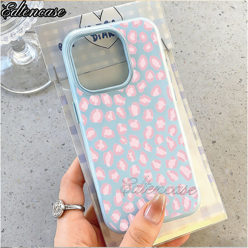 Para Samsung A17 A07 A06 A16 A55 A35 A54 A05S A05 A15 A14 A04S A03S Rosa Leopardo Impressão 2nd1 Geléia Caso De Telefone