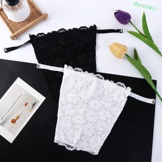 DYRUIDOJ1 Top Tubo Antirreflexo , Capa De Peito Invisível De Renda , Cobertura De Camada Dupla Para Vestidos Envoltório
