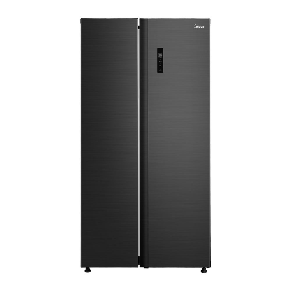 Geladeira Side by Side 511L Inverter Preta Conectada Midea