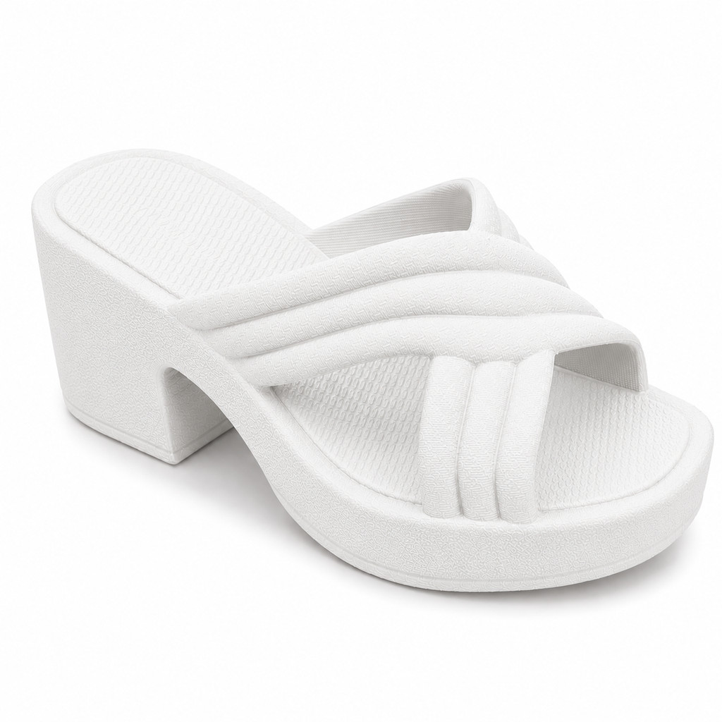 Tamanco Feminino Plataforma Confortável Sandália Casual Antiderrapante Moda Feminina Versátil Conforto Premium e Diário